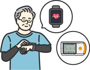 スマートウォッチ・携帯型心電計をご利用の方へ